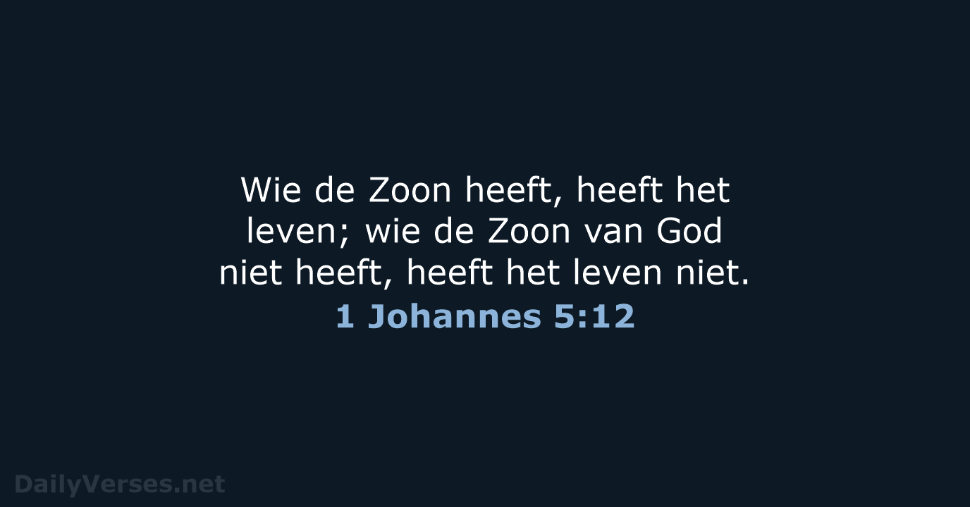 1 Johannes 5:12 - HSV