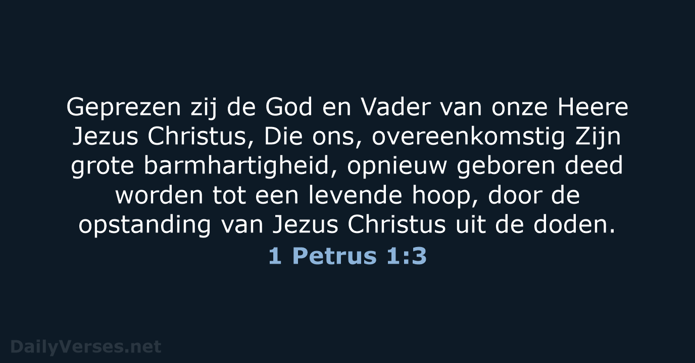 1 Petrus 1:3 - HSV