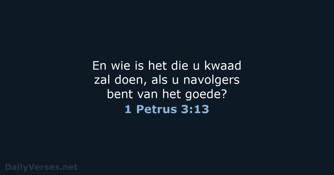 1 Petrus 3:13 - HSV
