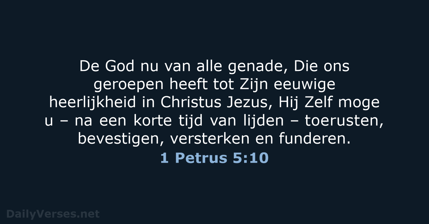 1 Petrus 5:10 - HSV