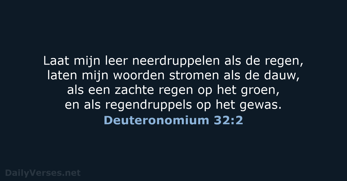 Deuteronomium 32:2 - HSV