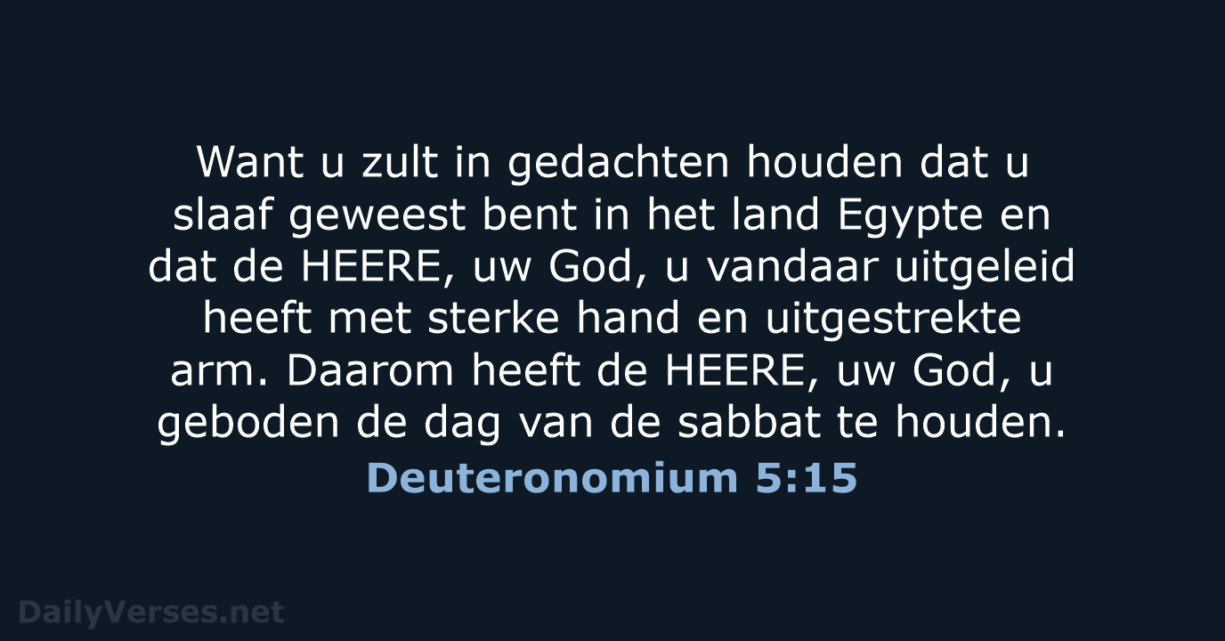 Deuteronomium 5:15 - HSV