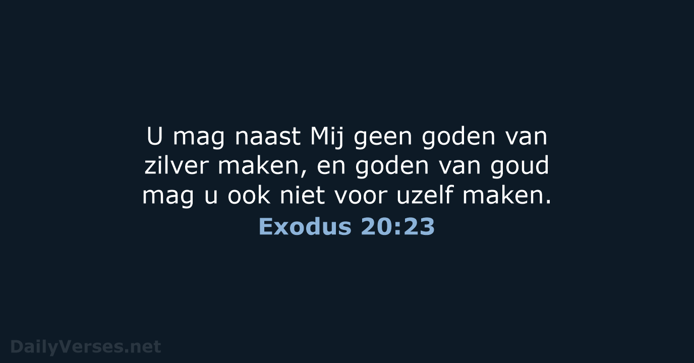 Exodus 20:23 - HSV