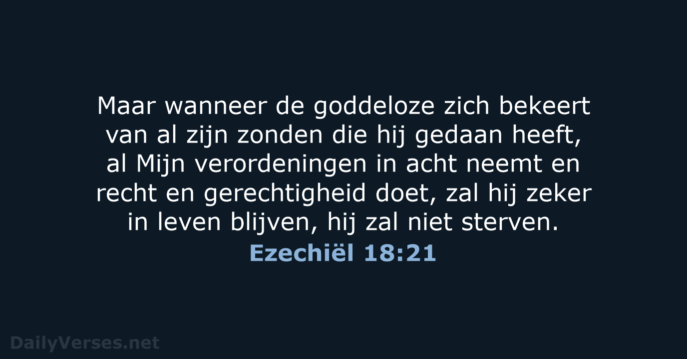 Ezechiël 18:21 - HSV
