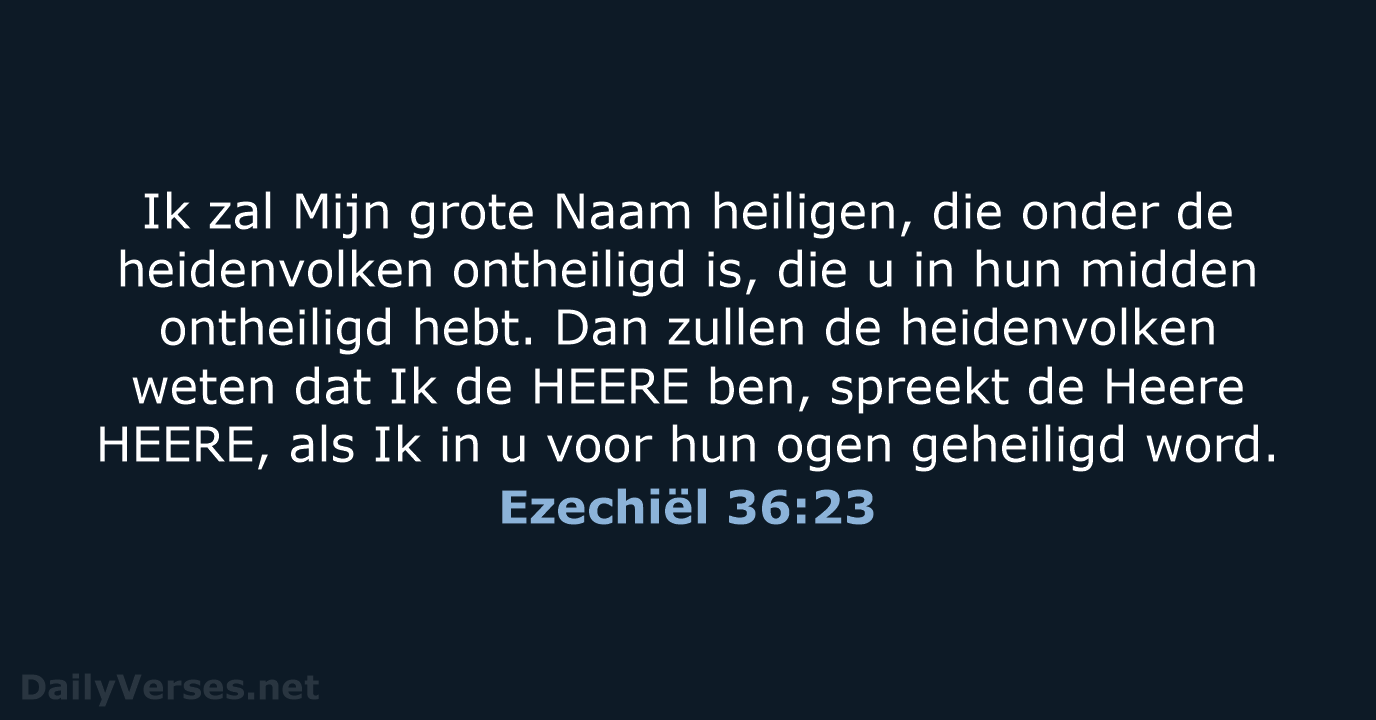 Ezechiël 36:23 - HSV