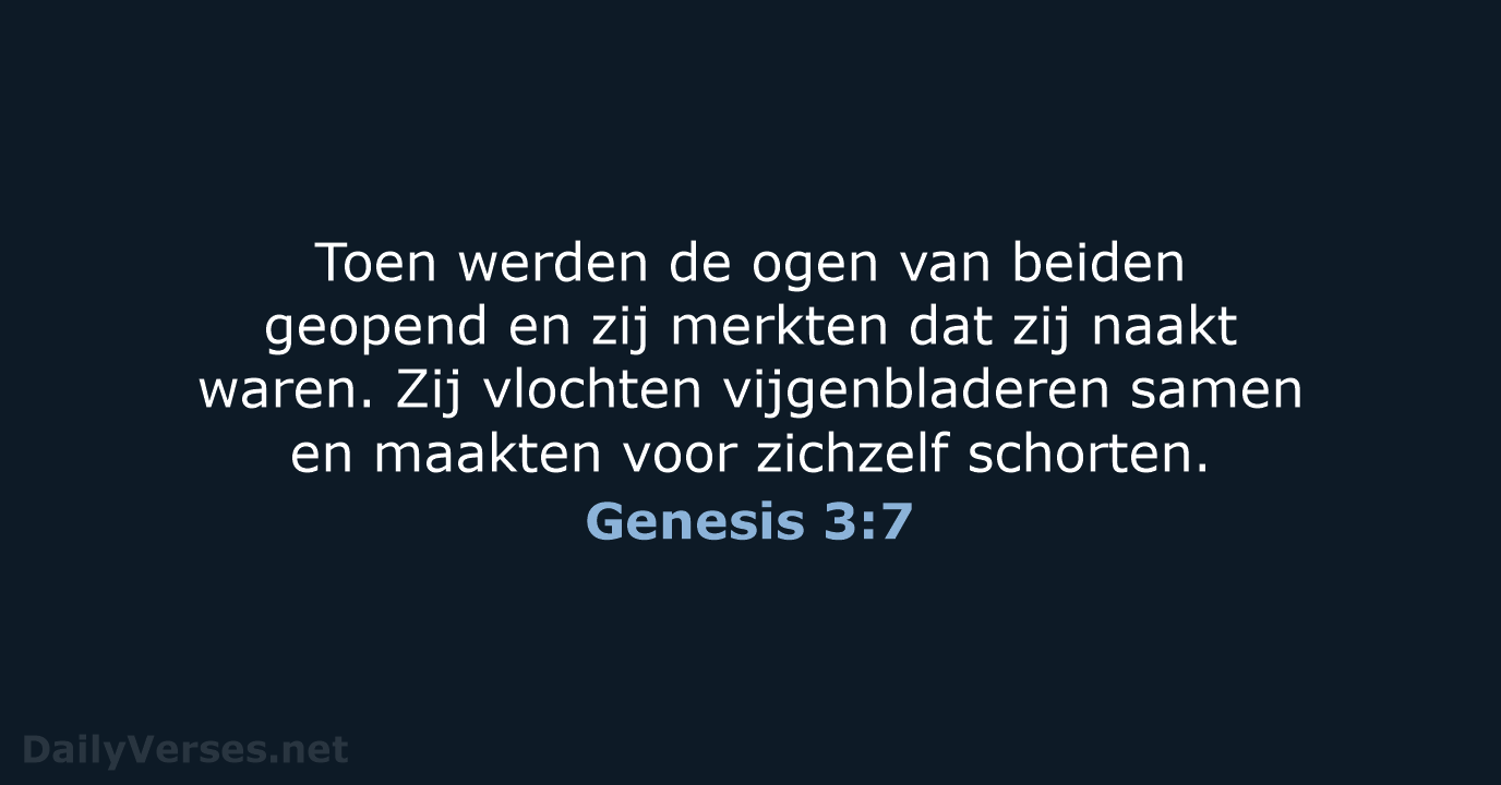 Genesis 3:7 - HSV