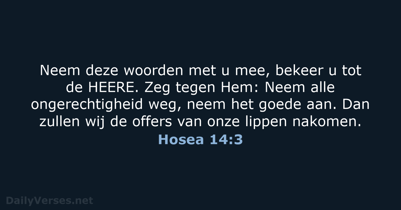 Hosea 14:3 - HSV