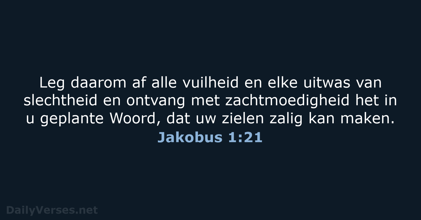 Jakobus 1:21 - HSV