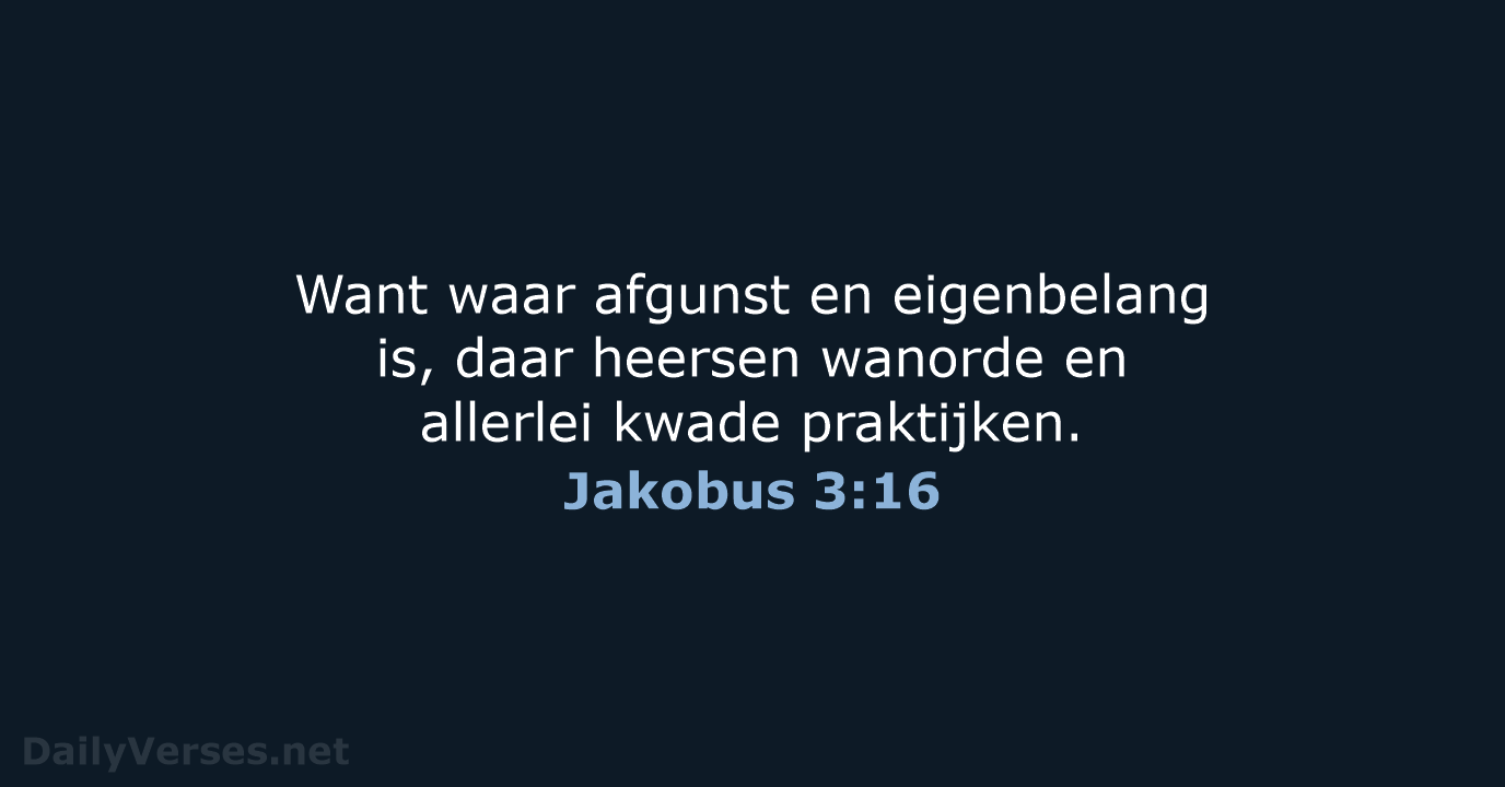 Jakobus 3:16 - HSV