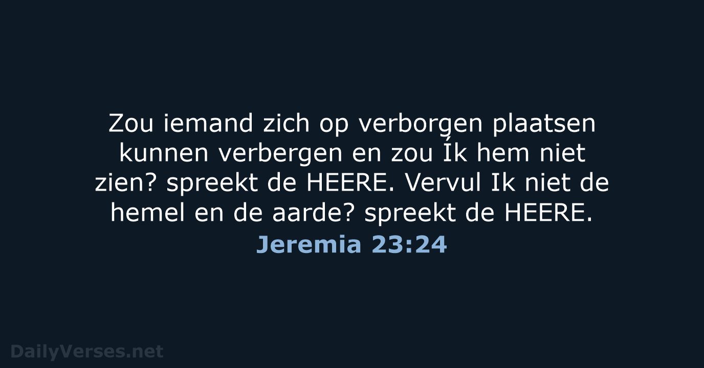 Jeremia 23:24 - HSV