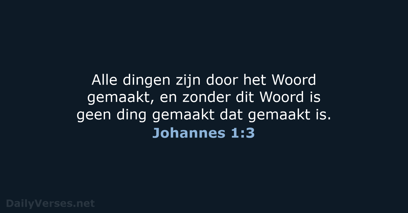 Johannes 1:3 - HSV