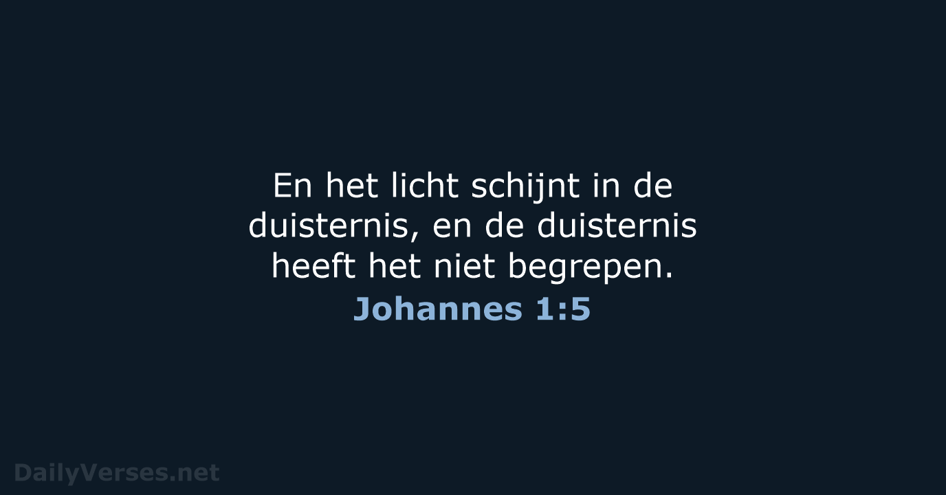 Johannes 1:5 - HSV
