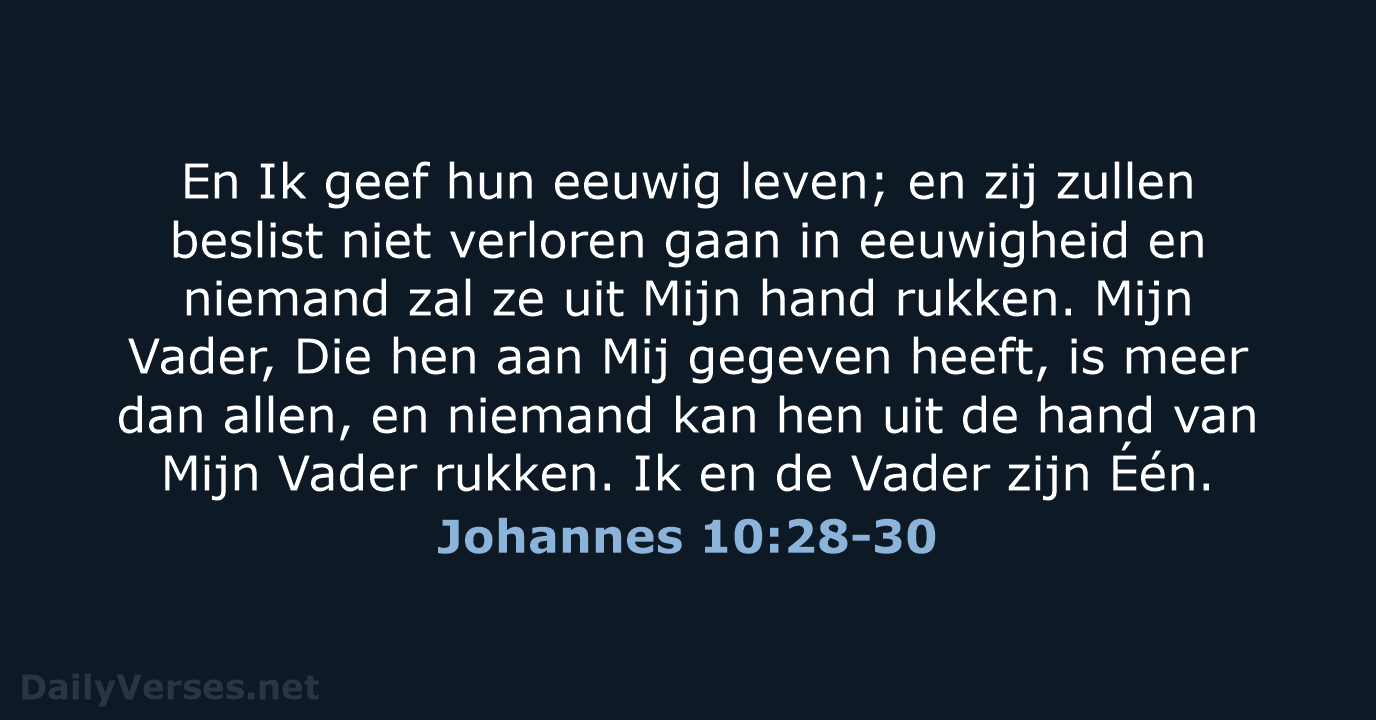 Johannes 10:28-30 - HSV