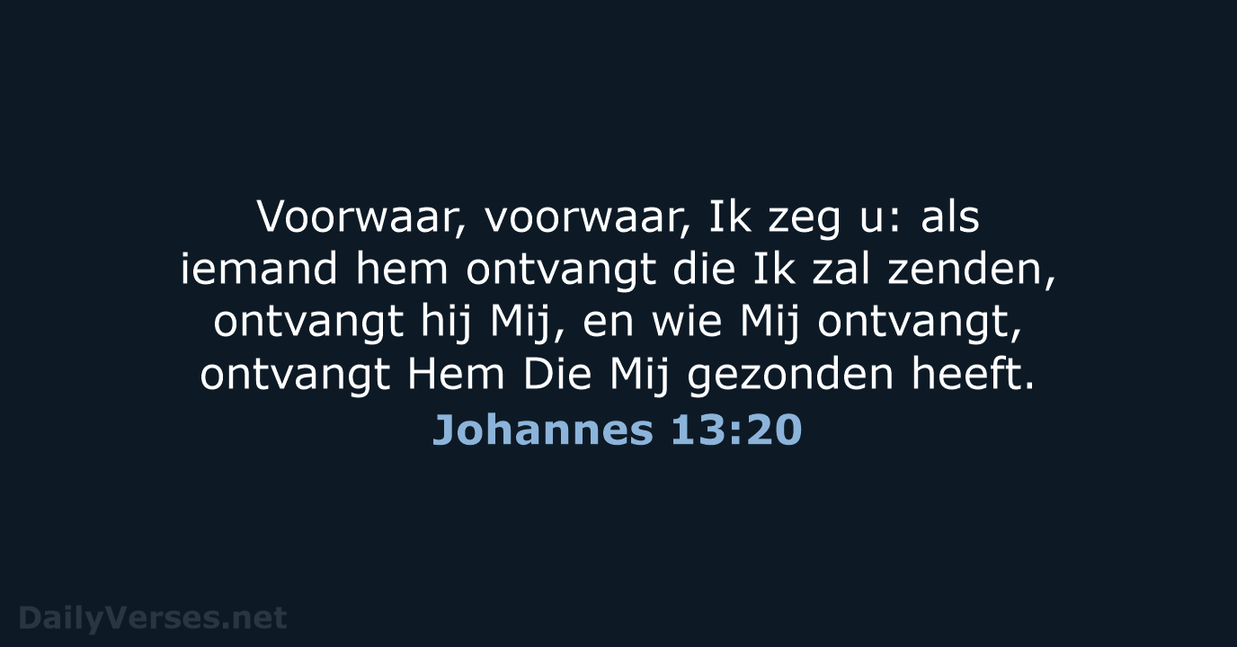 Johannes 13:20 - HSV