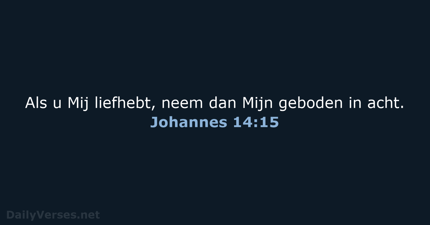 Johannes 14:15 - HSV