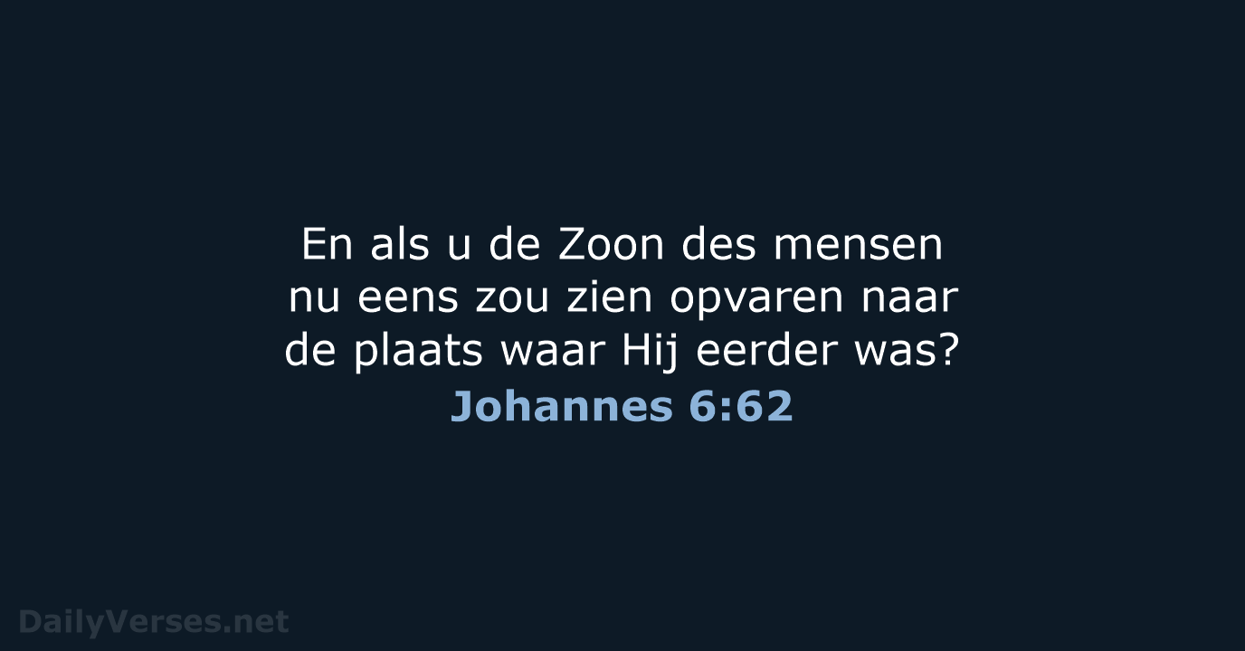 Johannes 6:62 - HSV
