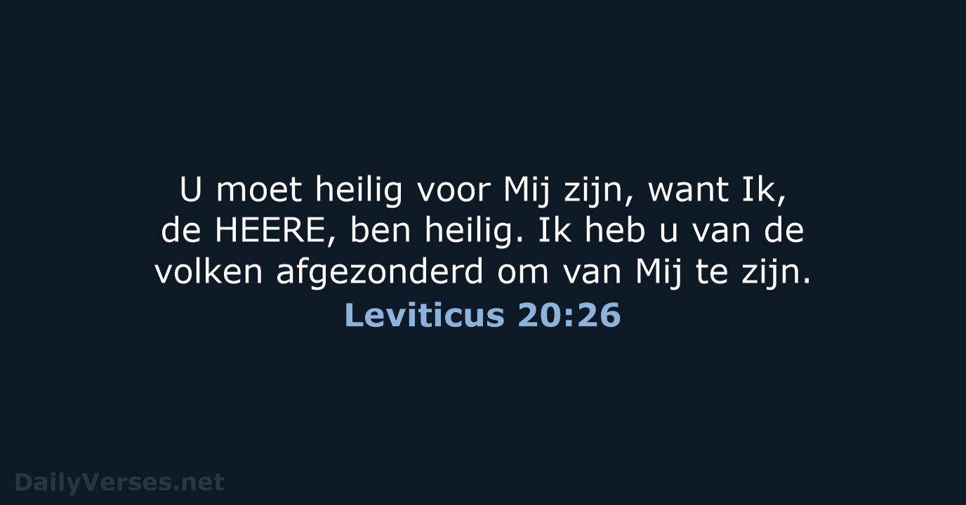 Leviticus 20:26 - HSV