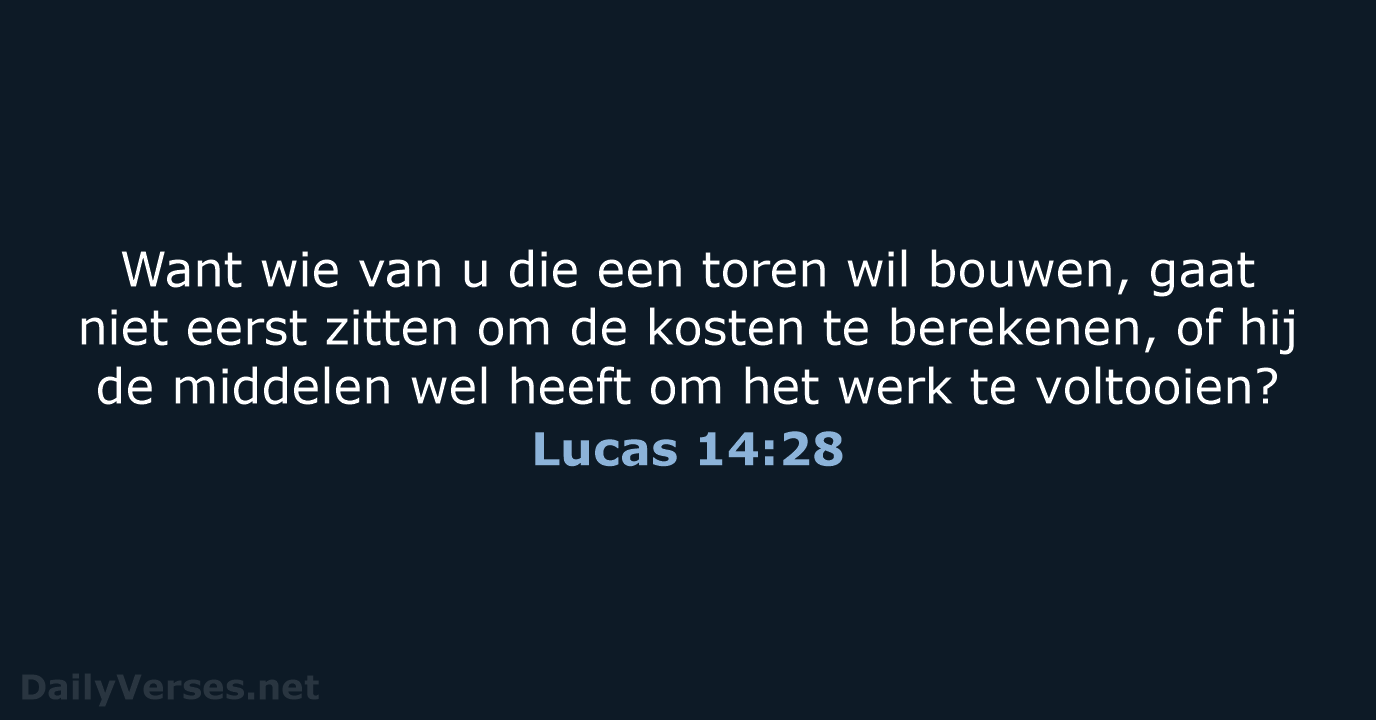 Lucas 14:28 - HSV