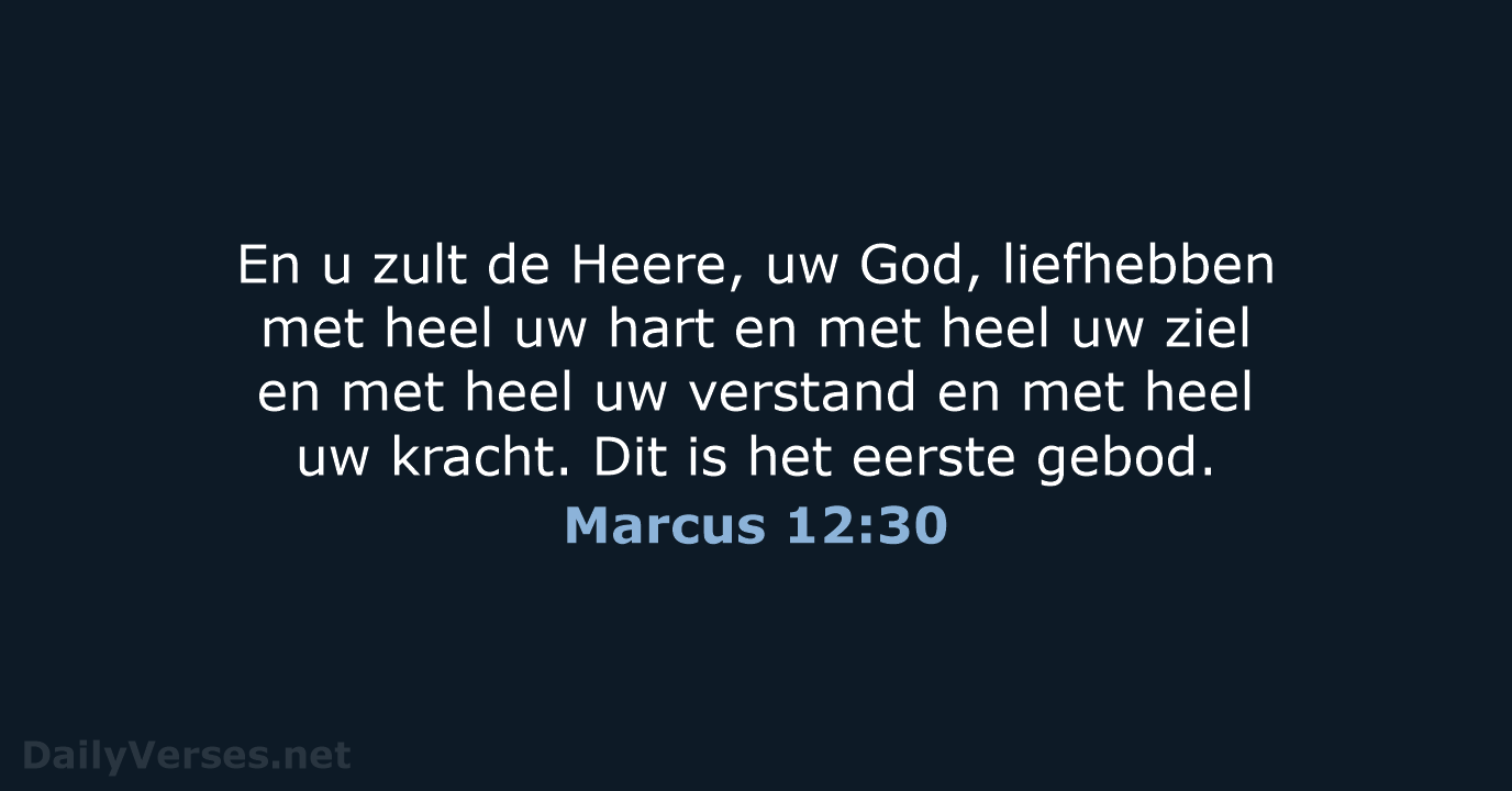 Marcus 12:30 - HSV