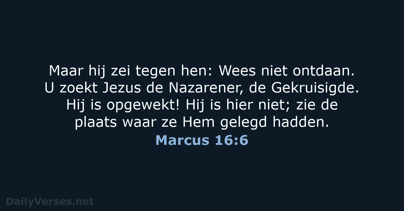 Marcus 16:6 - HSV