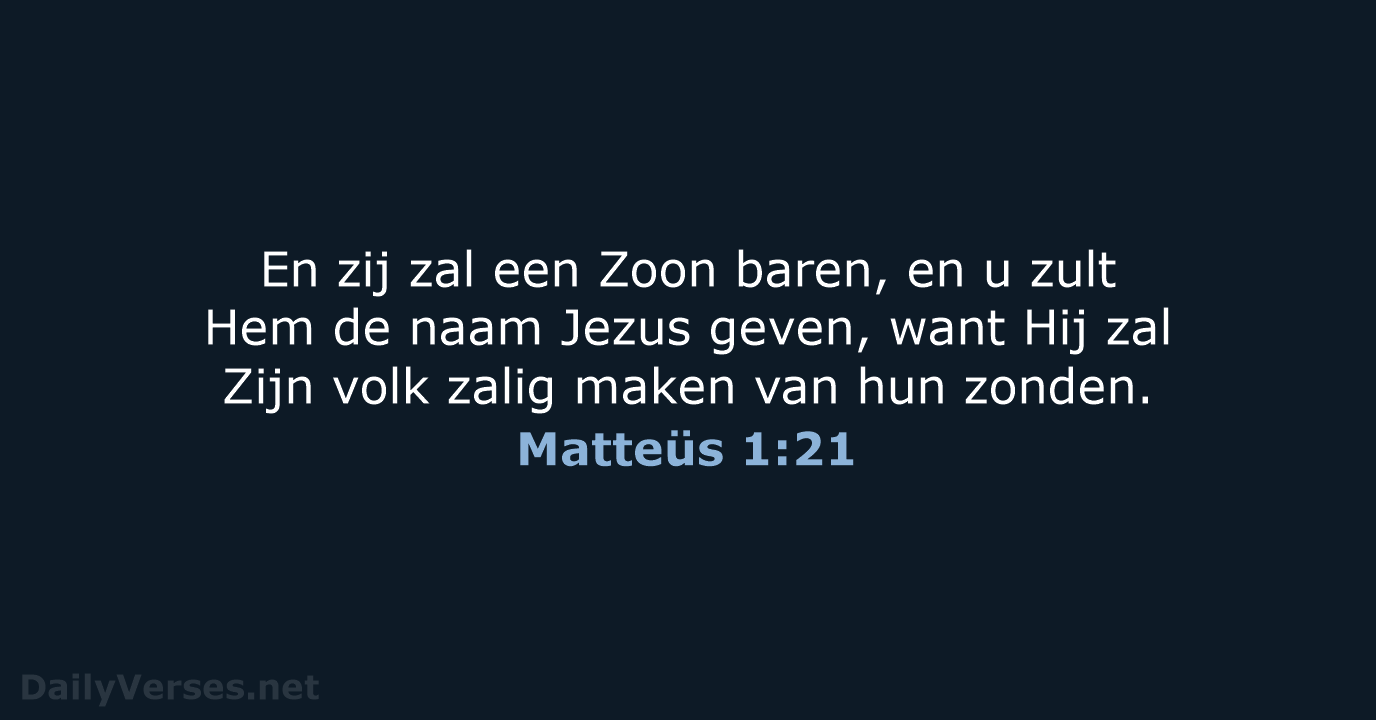 Matteüs 1:21 - HSV