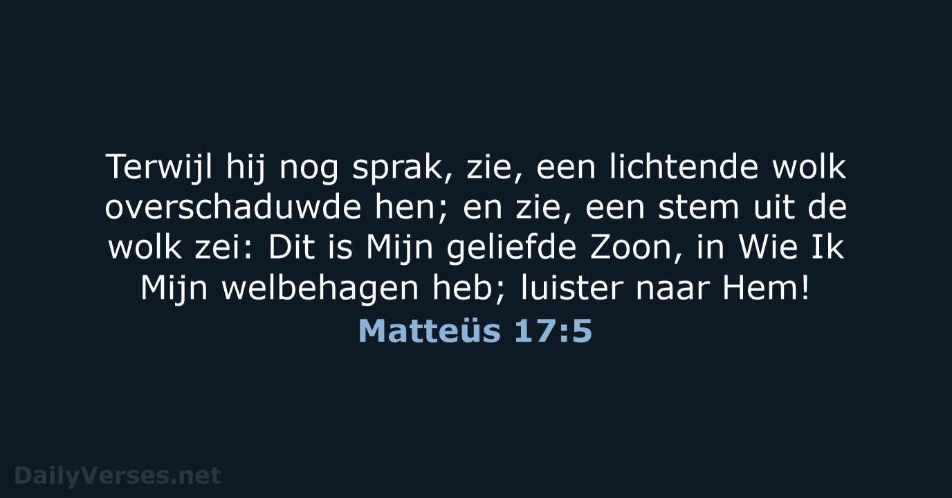 Matteüs 17:5 - HSV