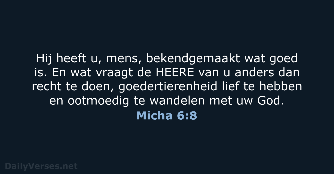 Micha 6:8 - HSV