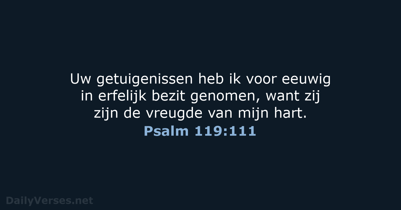 Psalm 119:111 - HSV