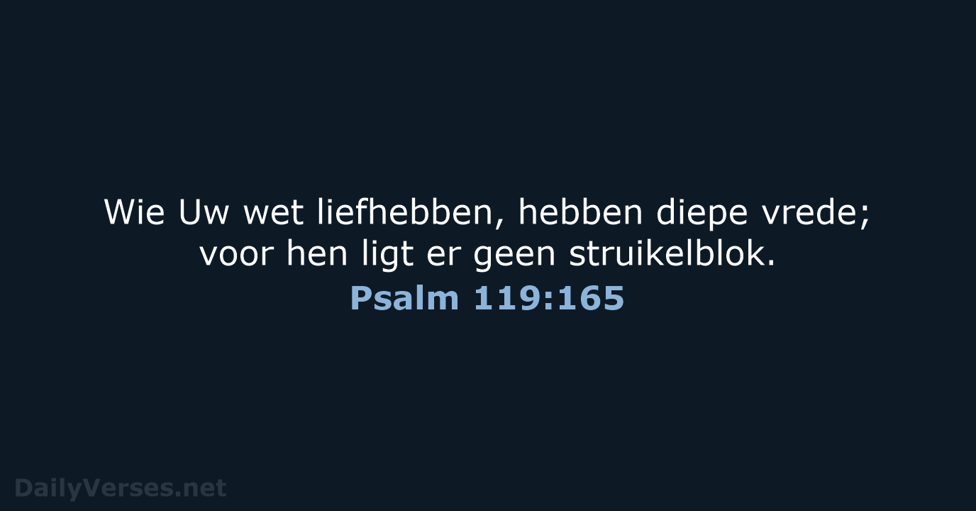 Psalm 119:165 - HSV