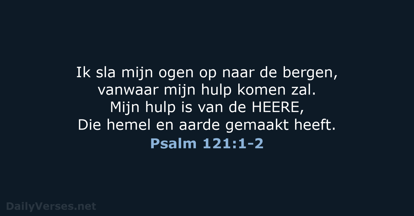 Psalm 121:1-2 - HSV