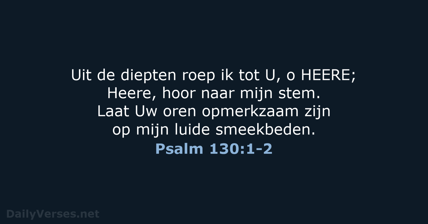 Psalm 130:1-2 - HSV