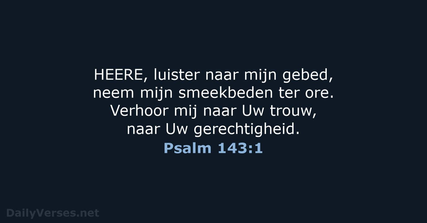 Psalm 143:1 - HSV