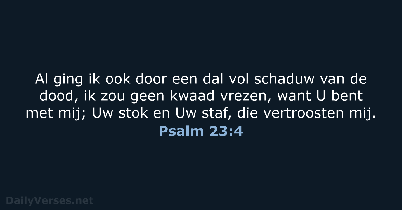 Psalm 23:4 - HSV