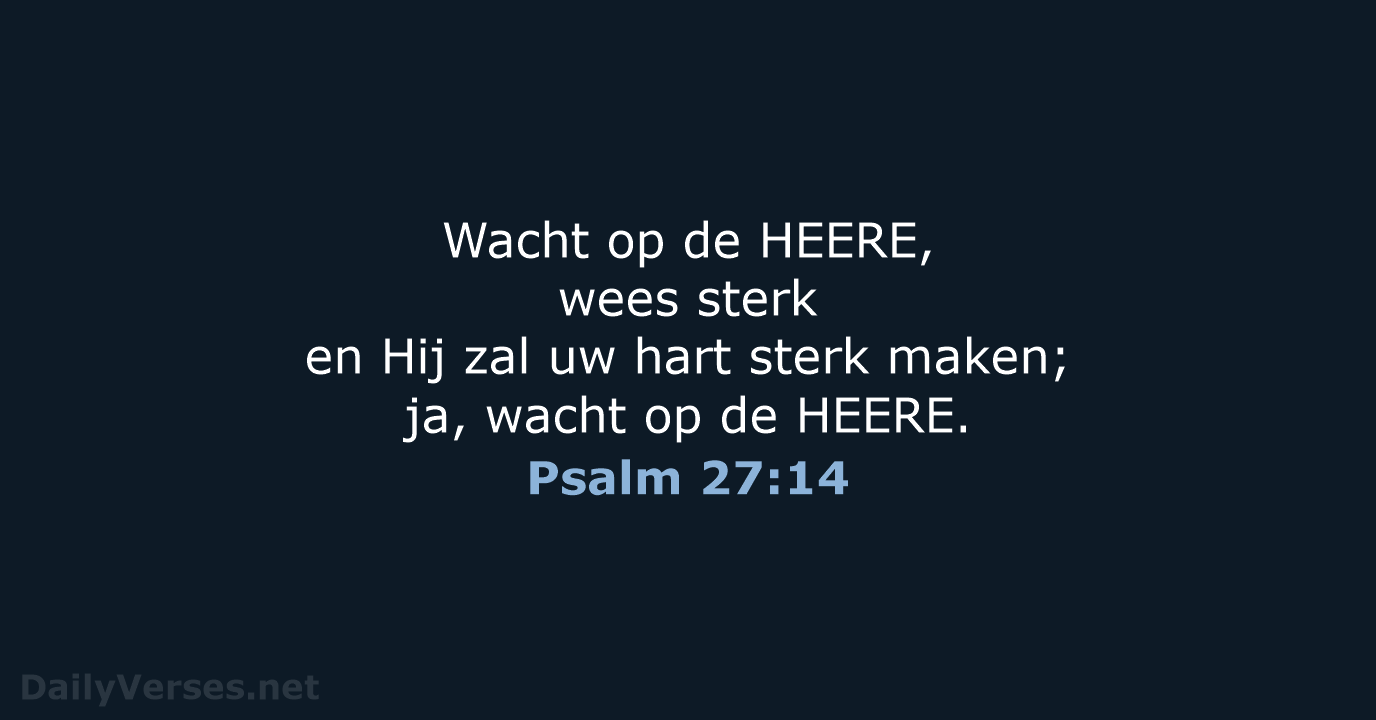 Psalm 27:14 - HSV