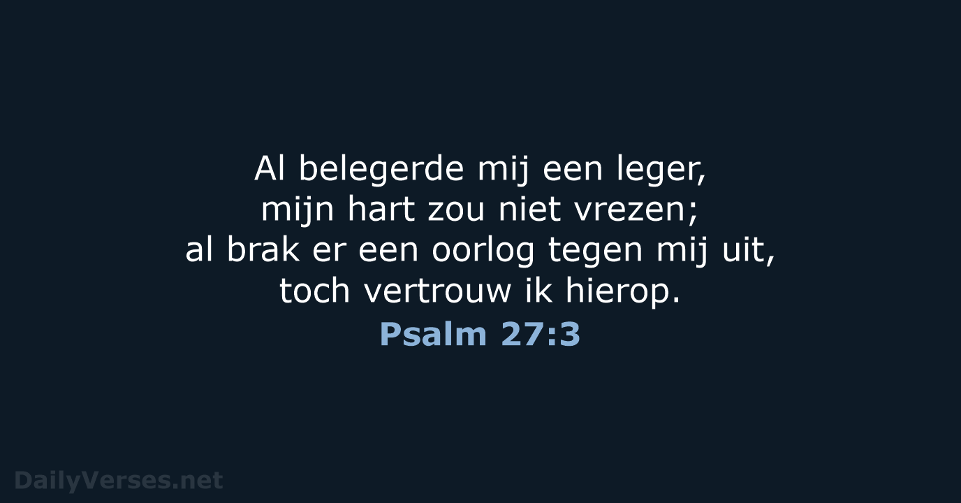 Psalm 27:3 - HSV