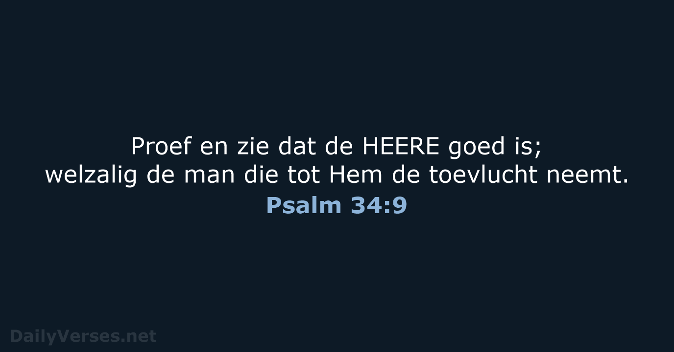 Psalm 34:9 - HSV