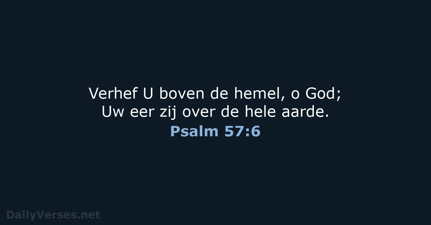 Psalm 57:6 - HSV