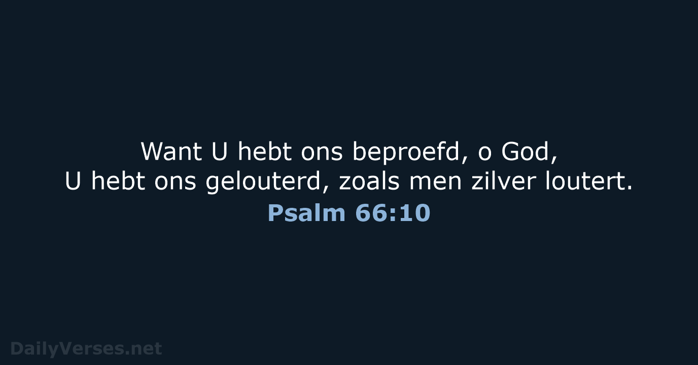 Psalm 66:10 - HSV