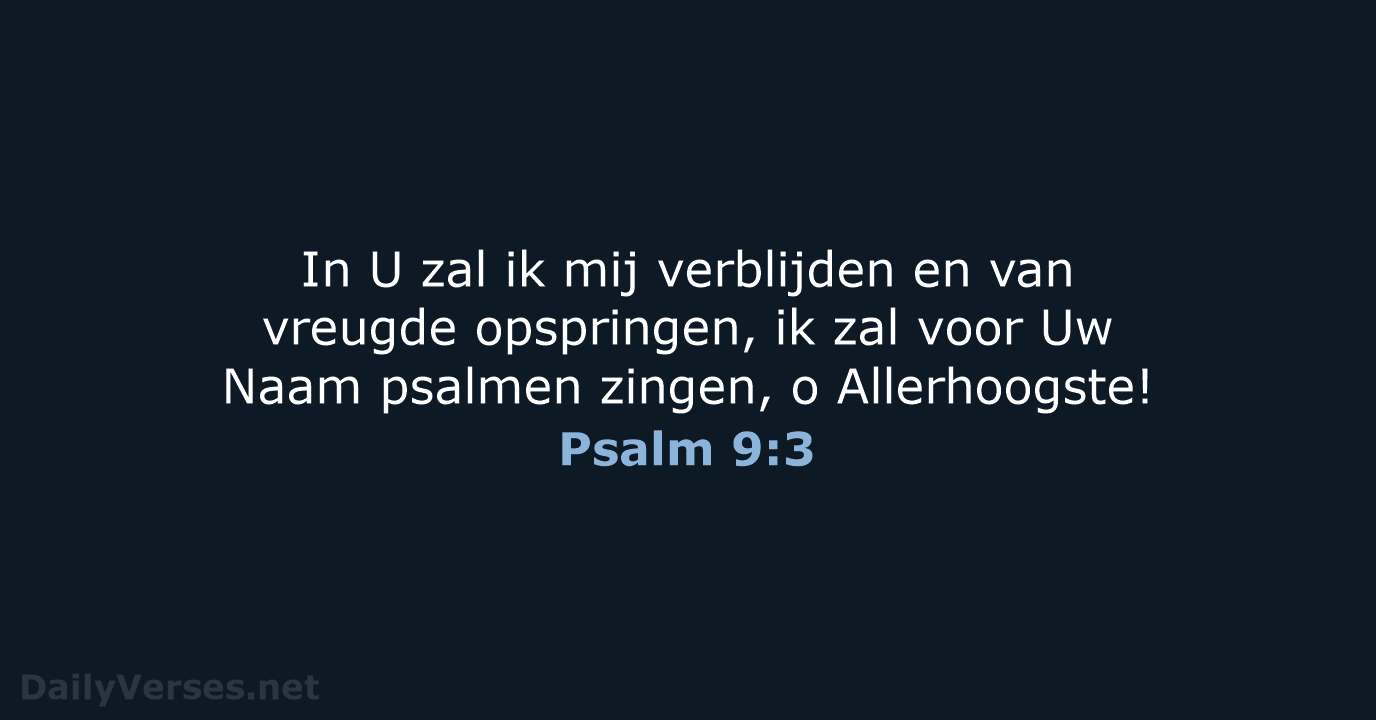 Psalm 9:3 - HSV
