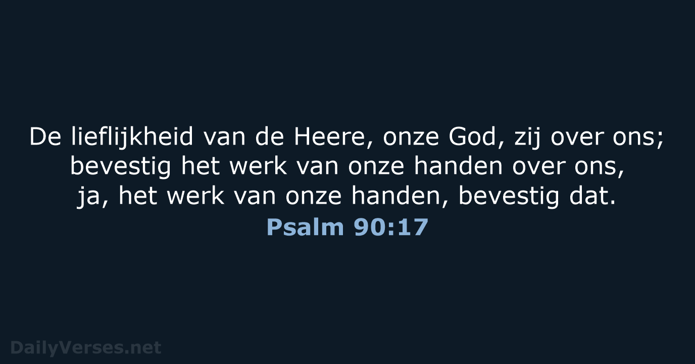 Psalm 90:17 - HSV