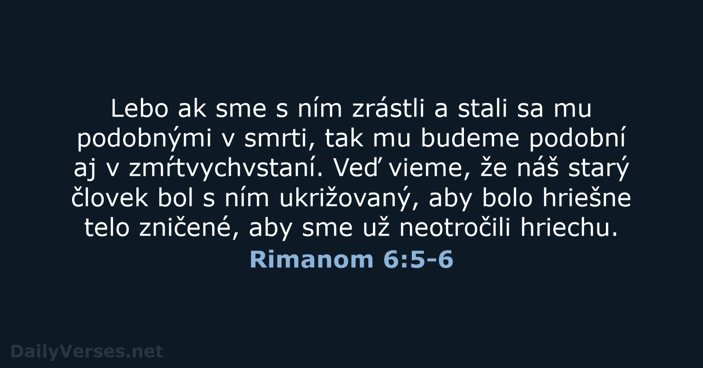 Rimanom 6:5-6 - KAT
