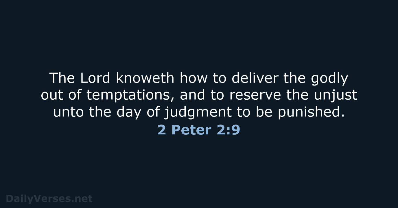 2 Peter 2:9 - KJV