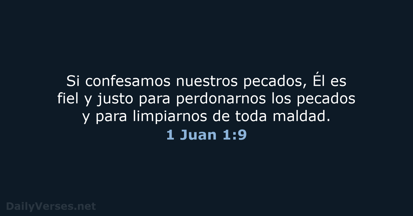 1 Juan 1:9 - LBLA