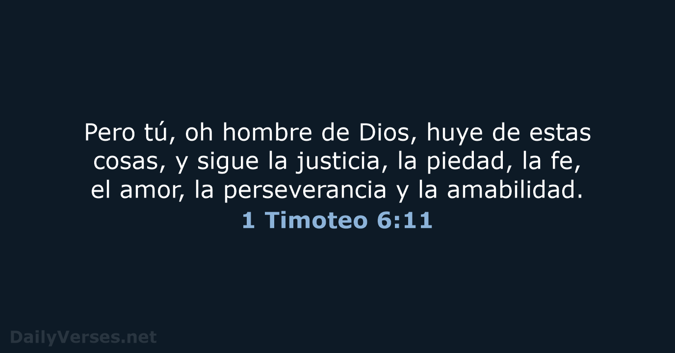 1 Timoteo 6:11 - LBLA
