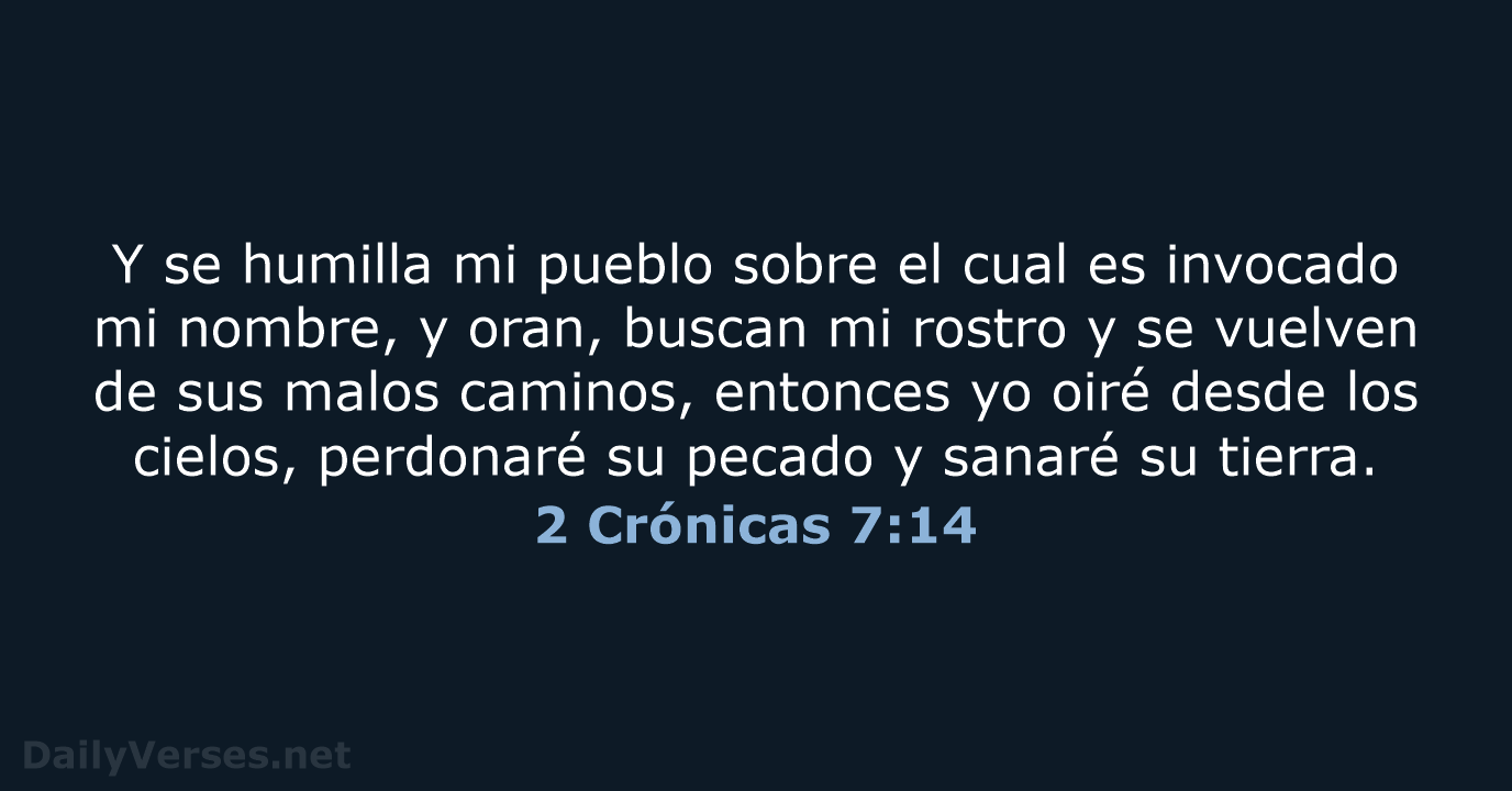 2 Crónicas 7:14 - LBLA