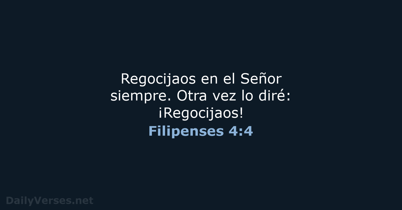 Filipenses 4:4 - LBLA