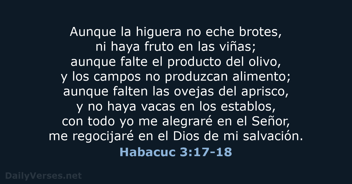 Habacuc 3:17-18 - LBLA