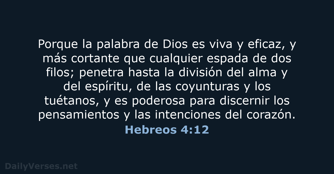 Hebreos 4:12 - LBLA