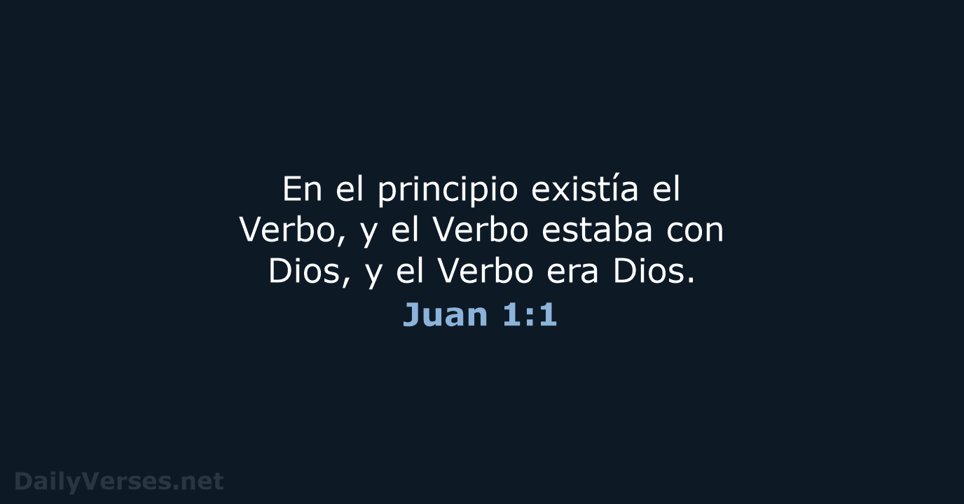Juan 1:1 - LBLA