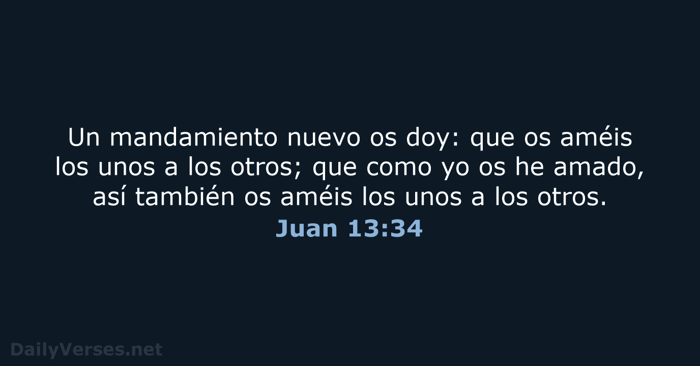 Juan 13:34 - LBLA